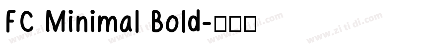 FC Minimal Bold字体转换